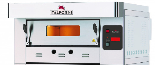 Italforni EGB-1 Heavy duty single deck gas pizza oven - 6 x 12" Pizzas