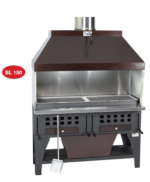Peva BL150 Charcoal chargrill with Decorative canopy