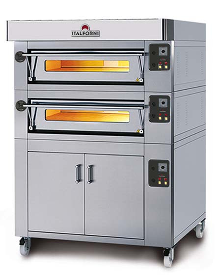 Italforni ES6-2 Heavy duty Twin deck electric pizza oven - 16 x 12" Pizzas