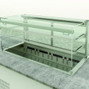 Emainox Elegance 8046900  2 x 1/1gn Grab & Go Drop In 2 Tier Refrigerated display + Dolewell base