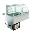 Emainox Elegance 8046906  4 x 1/1gn Drop In 2 Tier Refrigerated display + Dolewell base  -  Operator Service